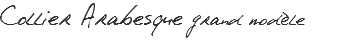 Collier Arabesque grand modèle